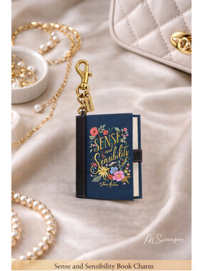 NEW Coach Sense and Sensibility by Jane Austen Book Bag Charm NWT